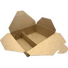 Menu box double KRAFT PE 1000 ml, 12x9+4,5x5,2 cm