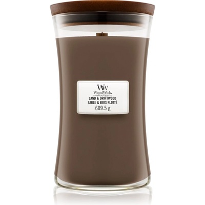 WoodWick Sand & Driftwood ароматна свещ с дървен фитил 609.5 гр