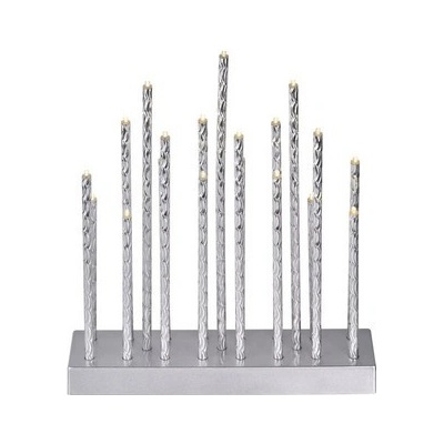 EMOS DCAW02 LED svietnik strieborný