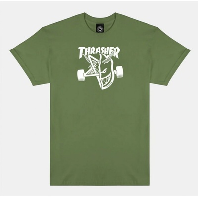 Thrasher x Spitfire Thrash & Burn military green