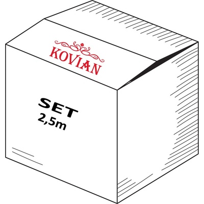 2,5m set pro 17,52mm sklo, k profilu AL-L121, AL-L131, AL-L141 a AL-L151. Obsahuje: těsnění AG-00 2.5m, AG-18 2,5m, podložka AP-K122 10ks, klin AP-K18 10ks