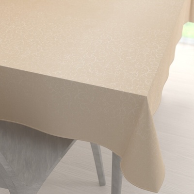 Biante Teflónový obdĺžnikový obrus TF-092 Ornamenty béžová light 80x120 cm