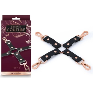  Фетиш аксесоар, желано кръстосване - Bondage Couture Hog Tie Black (NSTOYS0937)