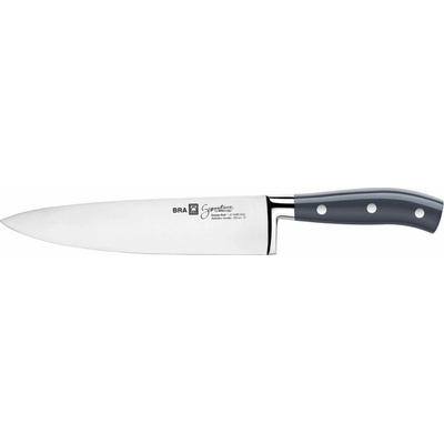 BRA Nôž kuchársky 20 cm SIGNATURE, rukoväť šedá