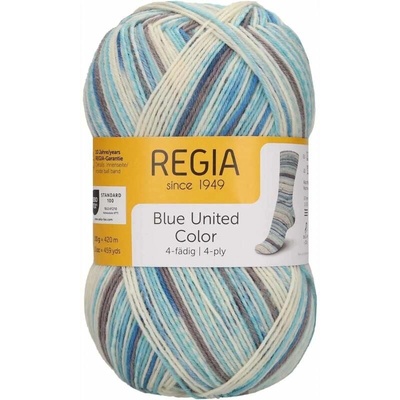 Regia 4-Ply 3222 Blue united Celadon Color