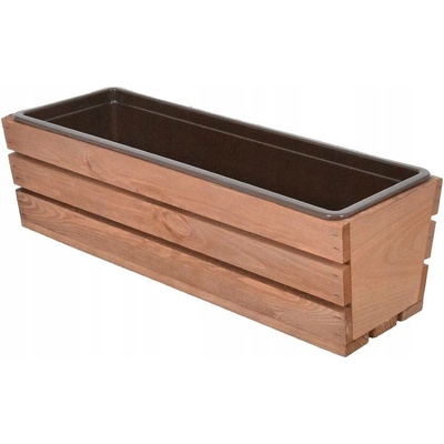 Rojaplast Květináč plast hnědý 18 x 51 x 15 cm