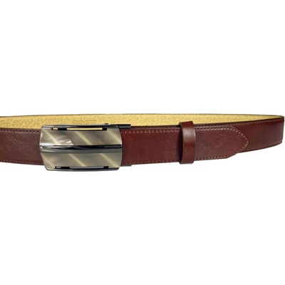 Belts 35-020-A10-48 kožený pásek hnědý