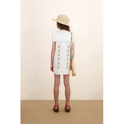 Tinycottons Детска памучна рокля Tinycottons MINI CHERRIES TWILL DRESS (SS26.311)