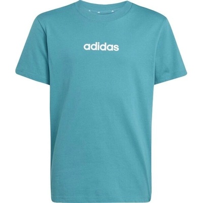 adidas LINEAR Dětské tričko, tyrkysová,