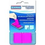 DONAU indexing holder with dispenser, donau, pp, 45x25mm, 50k, rose 7558001en-13