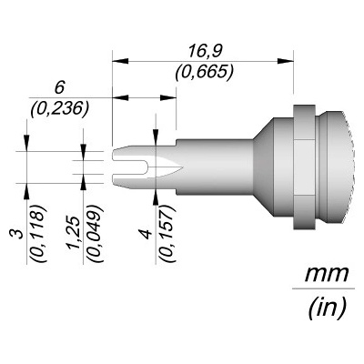 JBC R470031 – hrot Barrel pro kabely Ø 3 mm