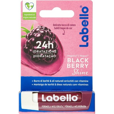 Labello Blackberry Shine ošetrujúci balzam na pery černica 4,8 g