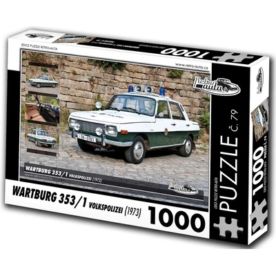 Retro cars - Puzzle Wartburg 353/1 Volkspolizei (1973) - 1 000 piese