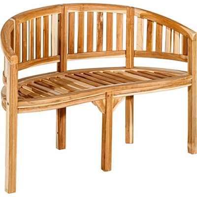 Divero z teaku 120 cm s oblým sedákom hnedá D106250