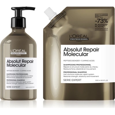 L'Oréal Serie Expert Absolut Repair Molecular изгодна опаковка за увредена коса