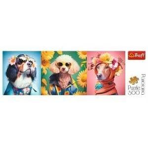 Trefl 500el puzzles fashion show dog edic panorama