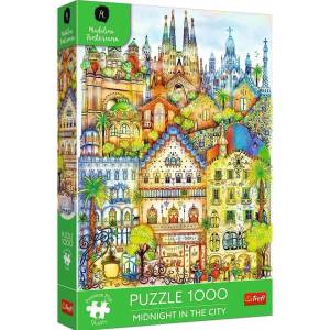 Trefl - Puzzle Midnight in Barcelona - 1 000 piese