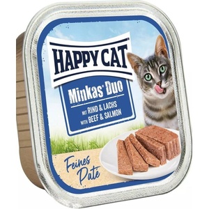 Happy Cat Minkas Duo Beef & Salmon пастет за котки с говеждо и сьомга100gr
