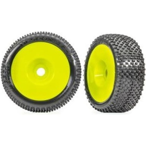 Traxxas колело 3.0", жълт диск, гума Response Pro (2)