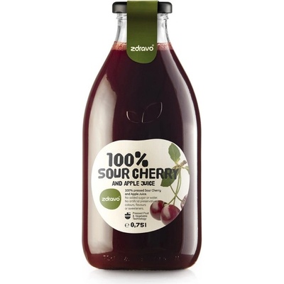 Zdravo Organic Šťáva višeň - jablko 100% 0,75 l
