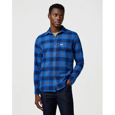 Wrangler pánská košile 1 kapsa 112371524 Icy indigo