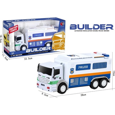 Armtoys ДЕТСКИ МЕХАНИЧЕН КАМИОН ПОЛИЦИЯ В КУТИЯ 32 СМ