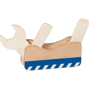 Goki Дървена играчка Goki - Многофункционален инструмент 3 в 1 (58405) - baby