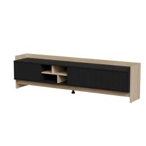 Cama MEBLE Cama RTV PORTO 3D шкаф 190x38x50 дъб/черен (PORTO 473500)