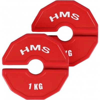 HMS Комплект гумени тежести HMS TSN100 2x1 кг / 35 мм