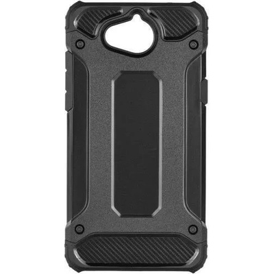 Forcell Противоударен Хибриден Калъф за Huawei Y5/Y6 2017, Forcell Armor Case, Черен (5901737851475)