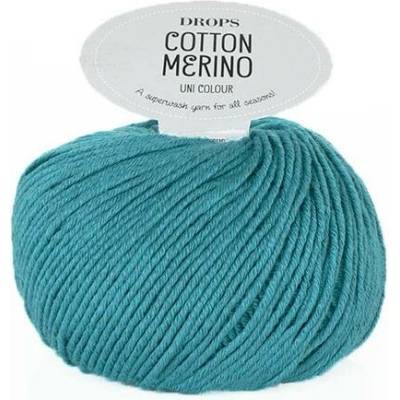 Příze DROPS Cotton Merino 26 - petrolová modrá