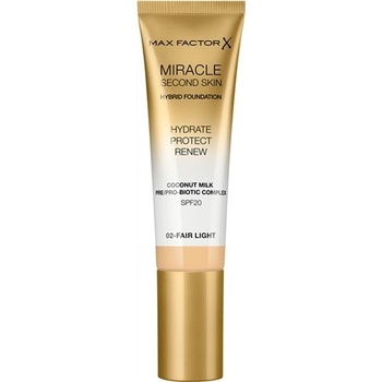Max Factor Miracle Second Skin hydratační make-up SPF20 02 Fair Light 30 ml