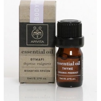 APIVITA 100% биологично етерично масло Мащерка , Apivita Essential Oil Thyme 5ml