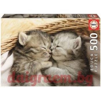 Image 1 of Educa Пъзел educa 19004 - 500 части - Сладки котенца (edu19004)