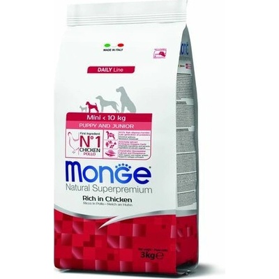 Monge Natural Superpremium Mini Puppy s kuracím mäsom 3 kg