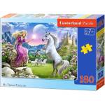Castorland Пъзел Castorland от 180 части - Моят приятел еднорог (B-018024) - baby