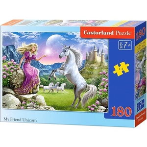 Castorland Пъзел Castorland от 180 части - Моят приятел еднорог (B-018024) - baby