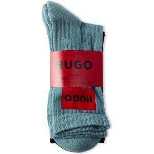 Hugo Чорапи Hugo Mens HUGO Bodywear 3 Pack Rib Patch Socks - Blue/Blk/Wht