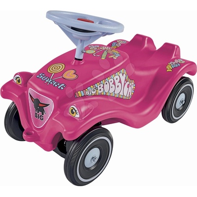 BIG auto Bobby Car Classic Candy ružové so zvukom a nálepkami cukríky