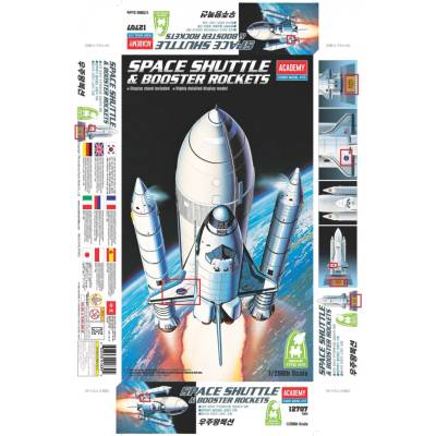 Academy Space Shuttle & Booster Rockets 12707 1:288