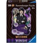 Ravensburger Дървен пъзел Ravensburger от 300 части - Уенсдей Адамс (12001538)