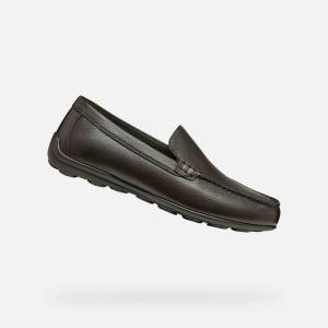 Geox Тъмнокафяви мъжки мокасини Geox Spherica EC16 Geox | Kafyav | МЪЖЕ | 40
