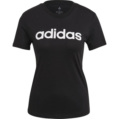 adidas Дамска тениска Adidas Essentials Logo T-Shirt Womens - Linear Black