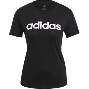 adidas Дамска тениска Adidas Essentials Logo T-Shirt Womens - Linear Black