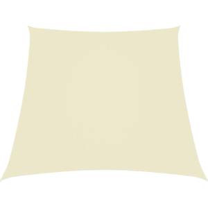 vidaXL Платно-сенник, Оксфорд текстил, трапец, 2/4x3 м, кремаво (135241)