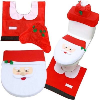 RUHHY Vianočný poťah na toaletu Santa Claus