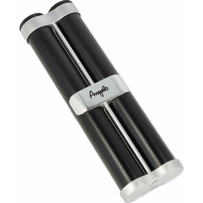 Angelo pouzdro na 2 doutníky black silver