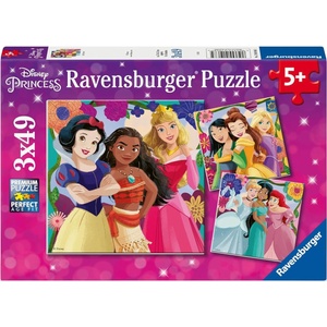 Ravensburger Детски пъзел Ravensburger 3 x 49 части - Дисни принцеси (12001068) - ozone