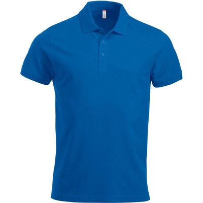 Clique polokošile Classic Lincoln S/S těžká bavlna krátký rukáv pánská COT67824445000-royal blue