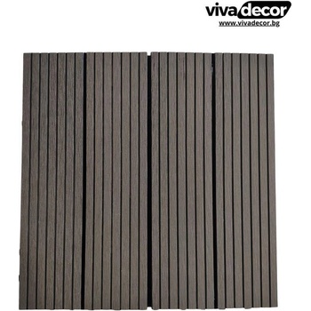 Wpc Декинг | Цвят: Графит | Размери: 30*30*2, 3см